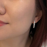 Diamond Hoop Earrings-Diamond Hoop Earrings - DEDRA05096