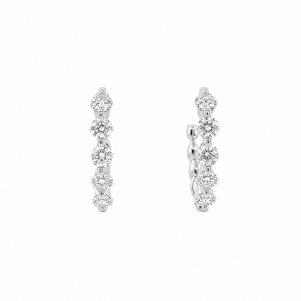 diamond hoop earrings