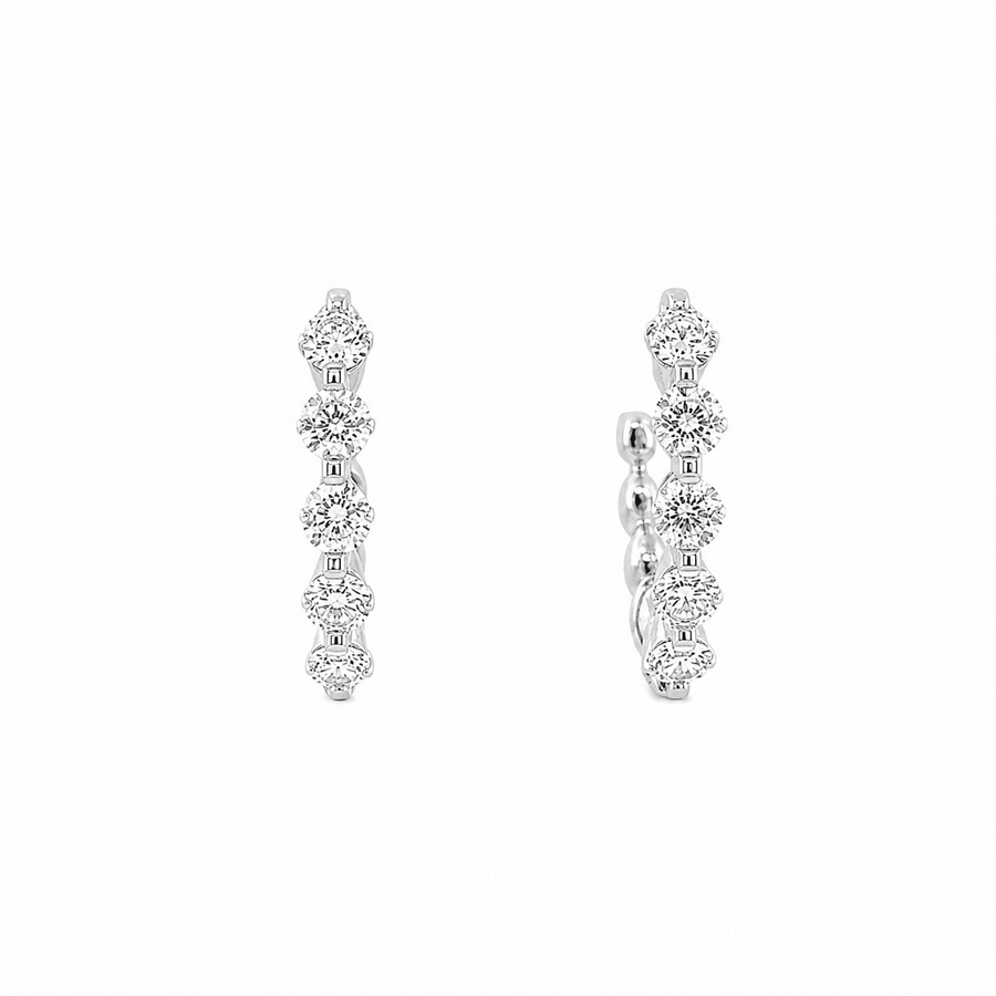 diamond hoop earrings