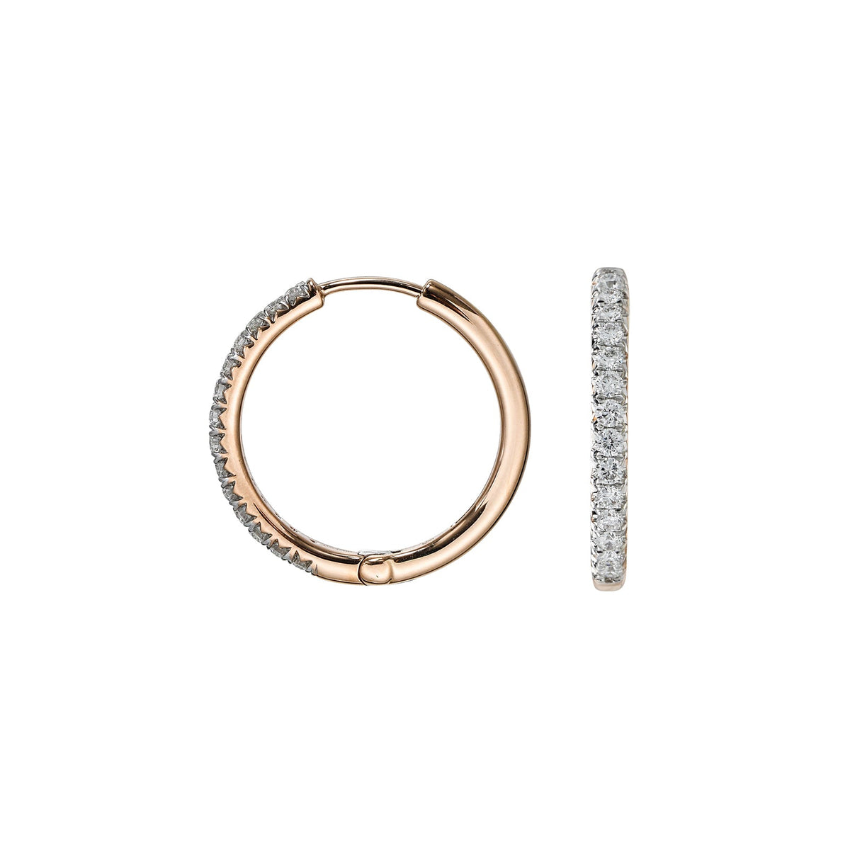 Diamond Hoop Earrings - DENEL00208