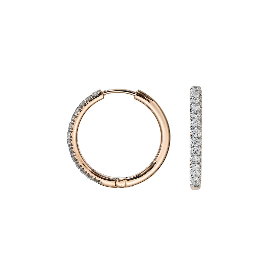 Diamond Hoop Earrings - DENEL00208