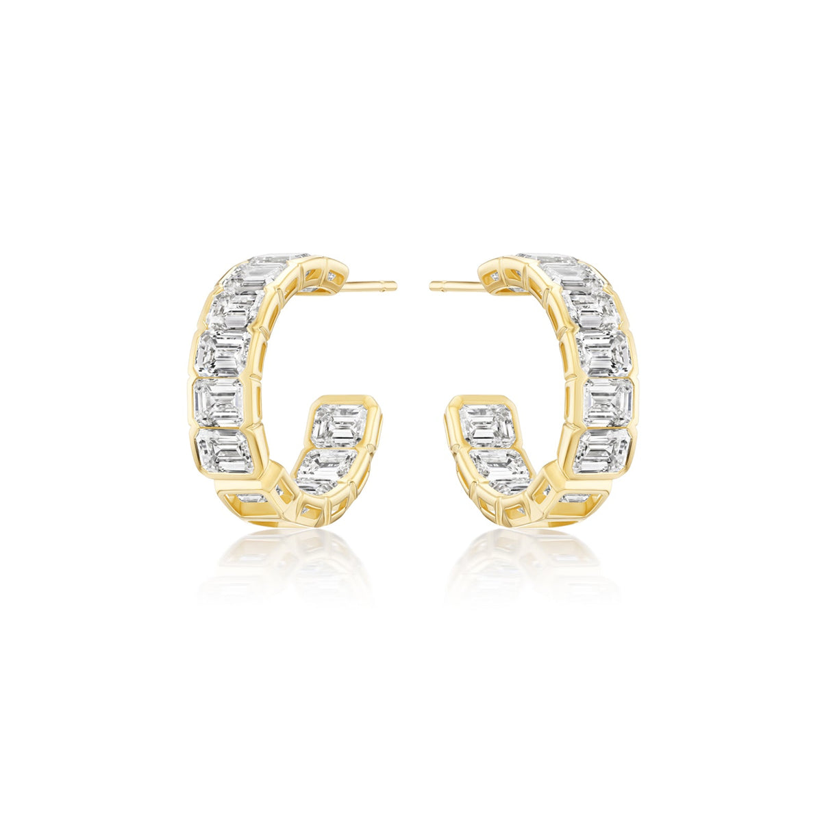 Diamond Hoop Earrings - DENKA04685