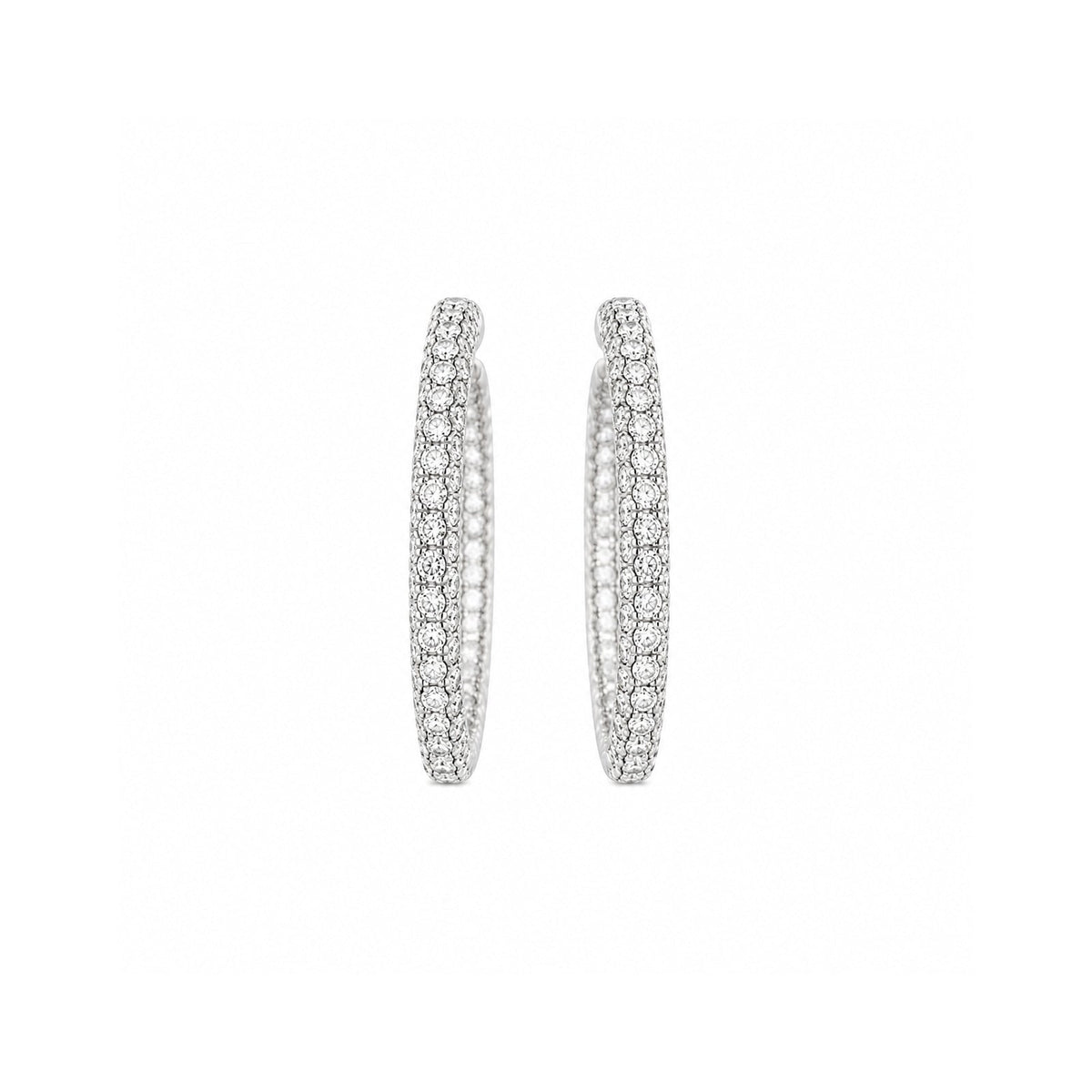 Diamond Hoop Earrings