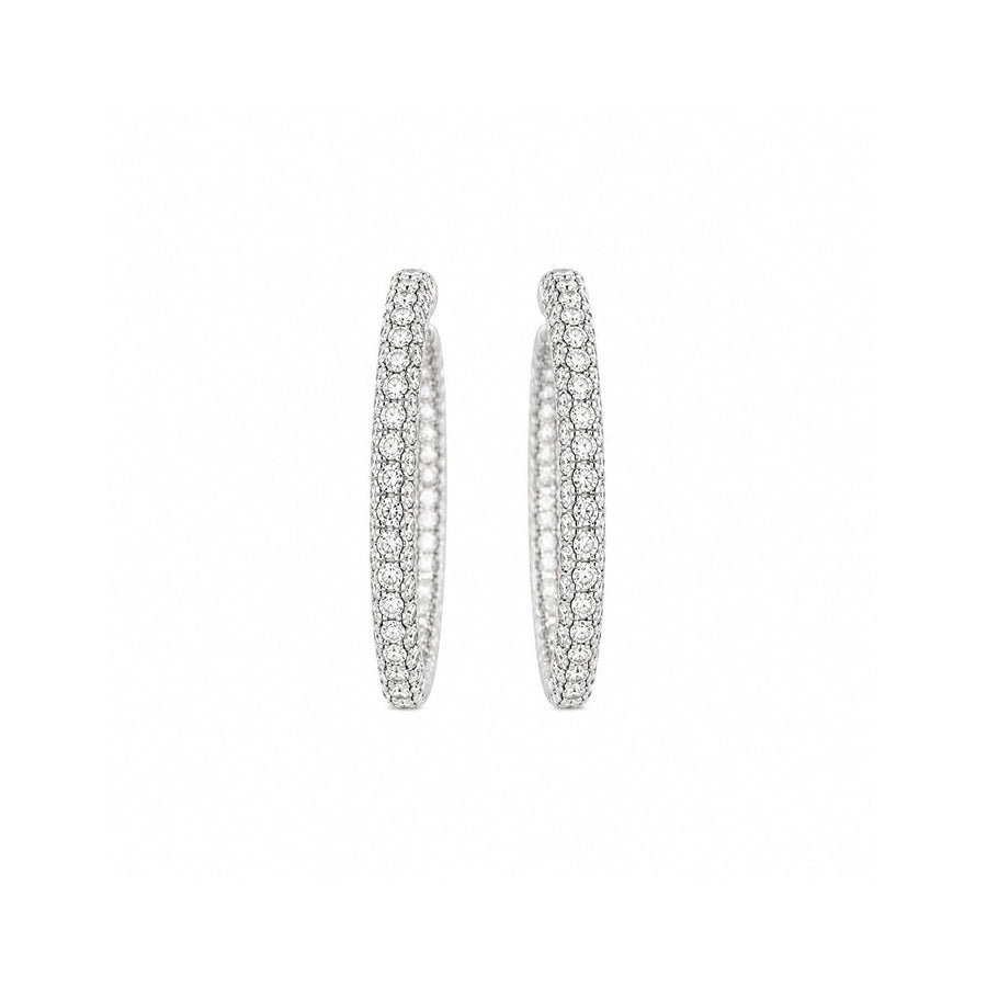 Diamond Hoop Earrings