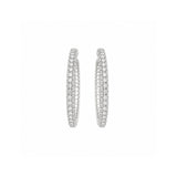 Diamond Hoop Earrings-Diamond Hoop Earrings