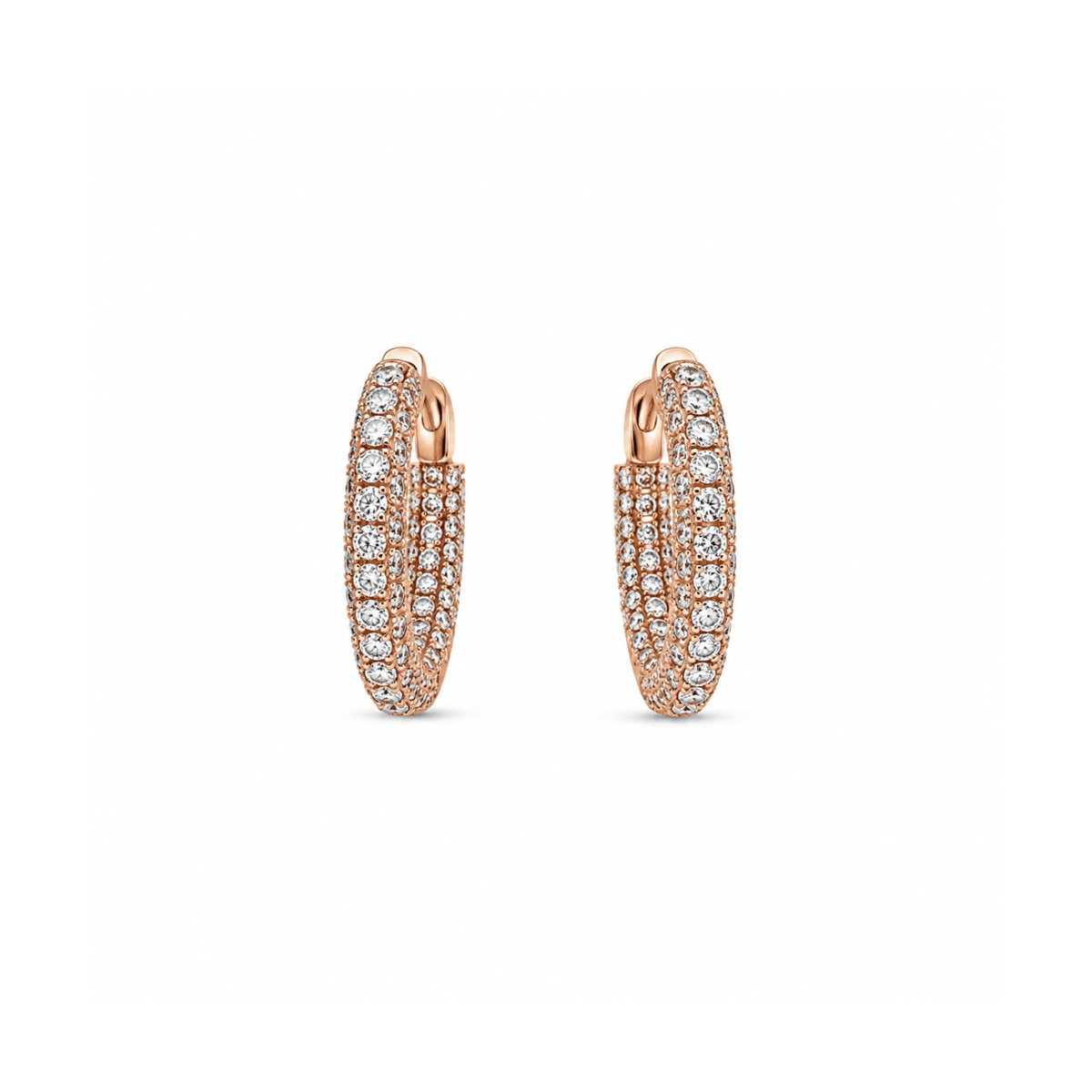 Diamond Hoop Earrings - DETIJ01508