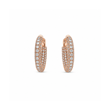 Diamond Hoop Earrings-Diamond Hoop Earrings - DETIJ01508