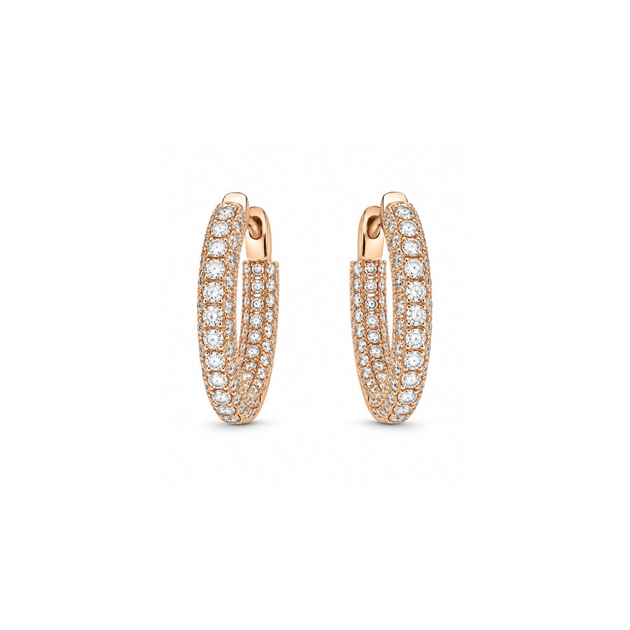 Diamond Hoop Earrings