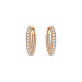 Diamond Hoop Earrings-Diamond Hoop Earrings