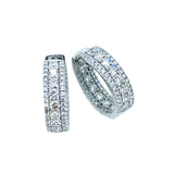 Diamond Hoop Earrings-Diamond Hoop Earrings - DETIJ01848