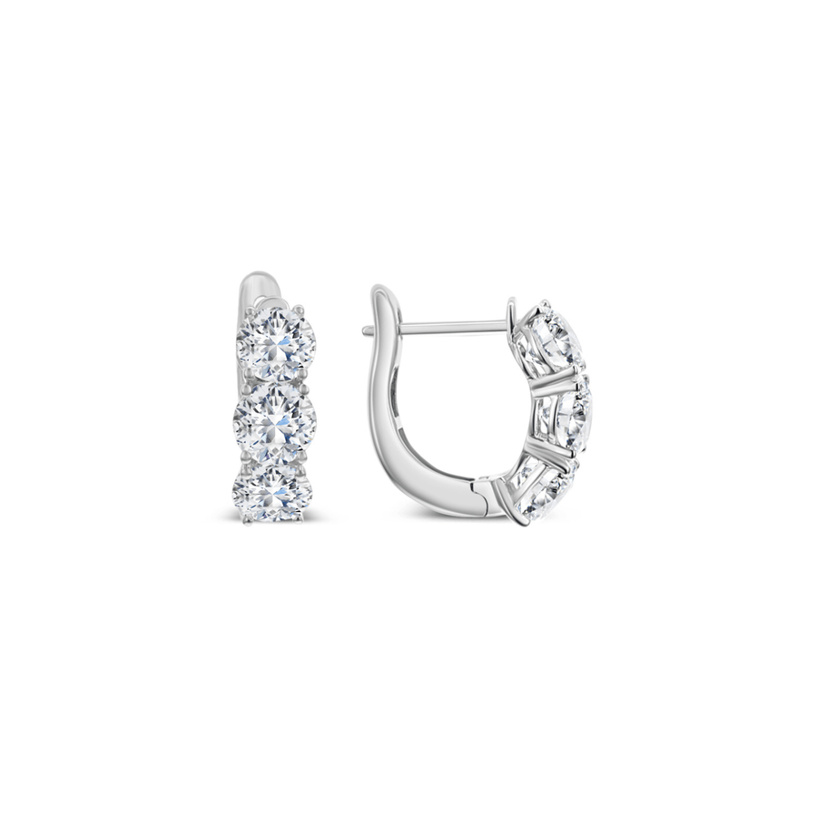 Diamond Huggie Earrings DEODE05817