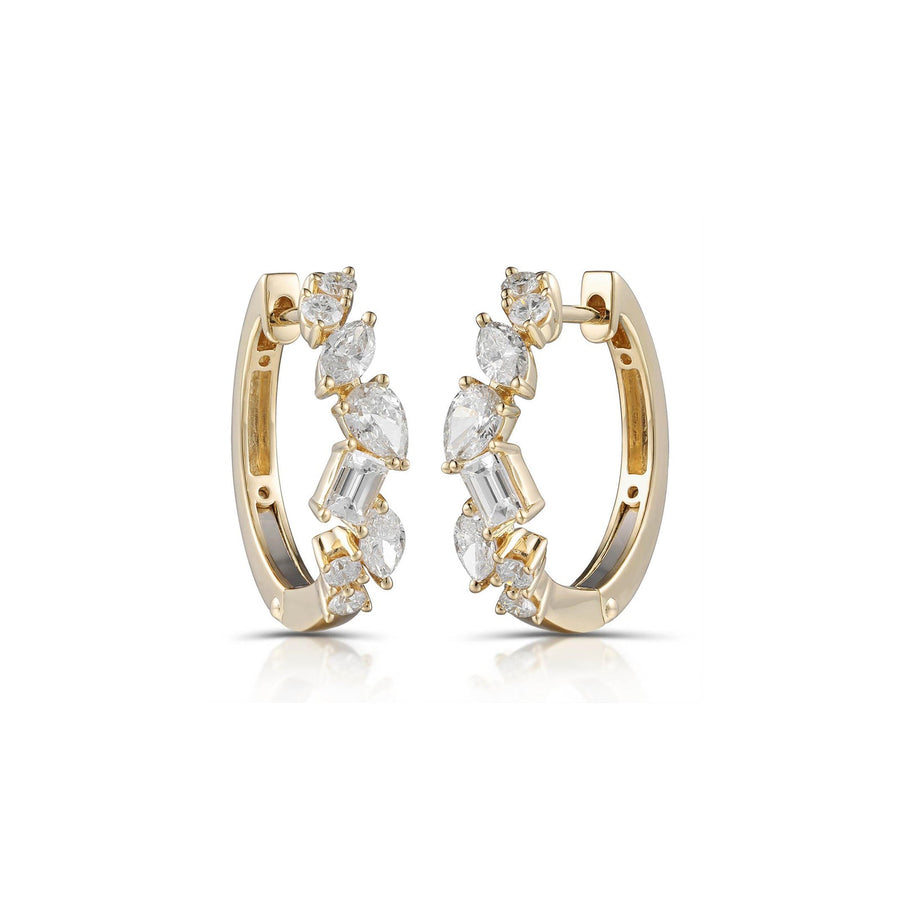 Diamond Huggies Earrings - DERTJ01875