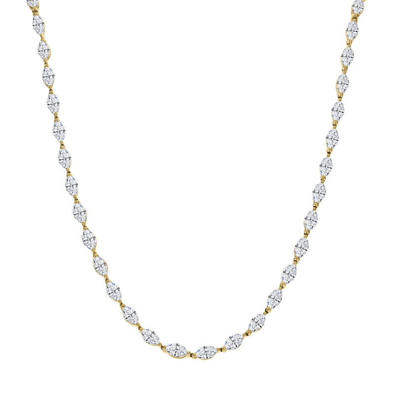 Diamond Marquise Necklace-Diamond Marquise Necklace DNODE00046