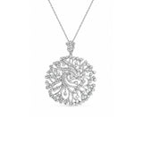 Diamond Medallion Pendant and Chain-Diamond Medallion Pendant and Chain