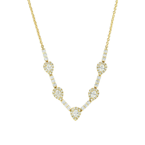 Diamond Necklace-Diamond Necklace - DNNEL00307