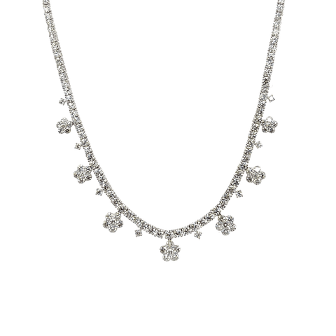 Diamond Necklace-Diamond Necklace - DNNEL00315