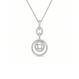 Diamond Necklace Setting with Chain-Diamond Necklace Setting with Chain - DMUJD00091