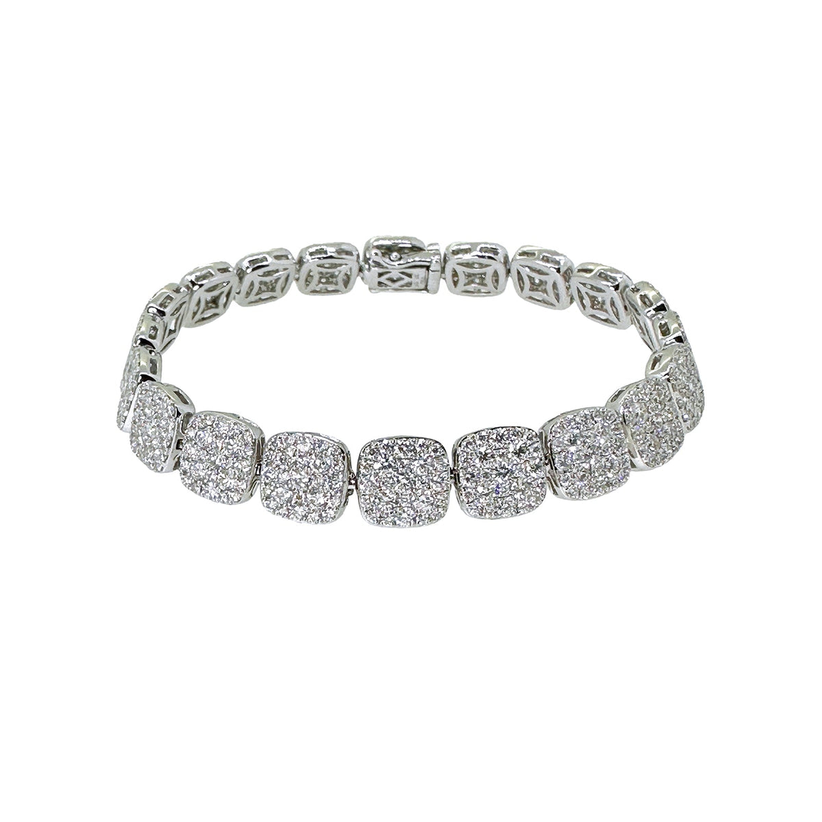 Diamond Pave Squares Bracelet - DBTIJ02375