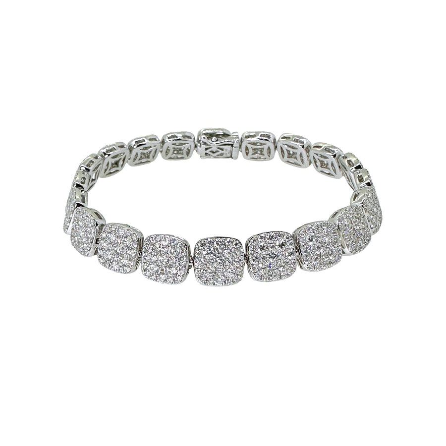 Diamond Pave Squares Bracelet - DBTIJ02375
