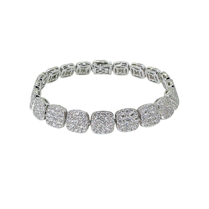Diamond Pave Squares Bracelet-Diamond Pave Squares Bracelet - DBTIJ02375