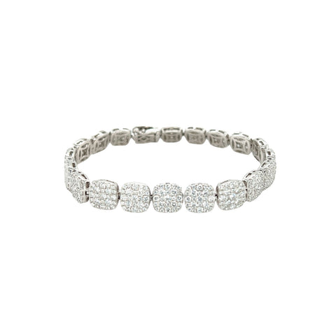 Diamond Pave Squares Bracelet-Diamond Pave Squares Bracelet - DBTIJ02375