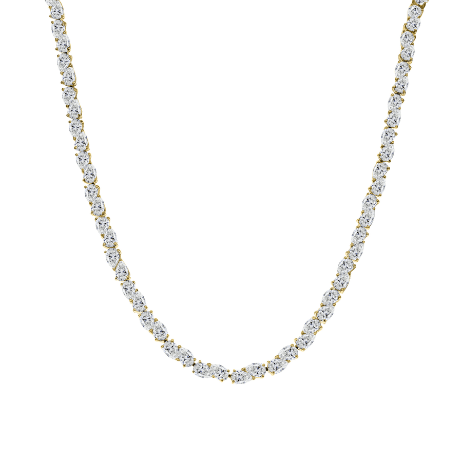 Diamond Pear Necklace DNODE00082