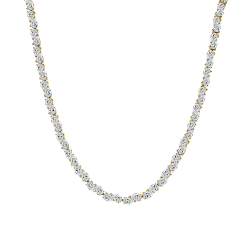 Diamond Pear Necklace-Diamond Pear Necklace DNODE00082