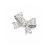 Diamond Ribbon Brooch-Diamond Ribbon Brooch