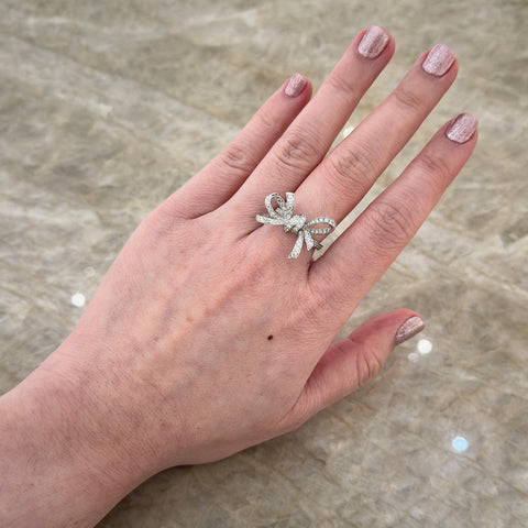 Diamond Ribbon Ring-Diamond Ribbon Ring - DRUJD00588