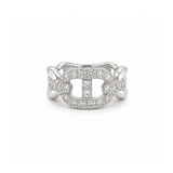 Diamond Ring-18 karat white gold diamond ring. Diamonds totaling 0.76 carat weight