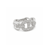 Diamond Ring-18 karat white gold diamond ring. Diamonds totaling 0.76 carat weight