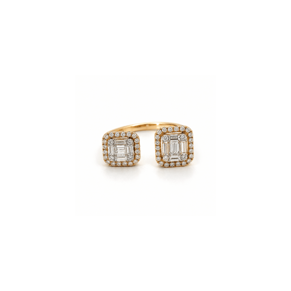 18k rose gold diamond ring
