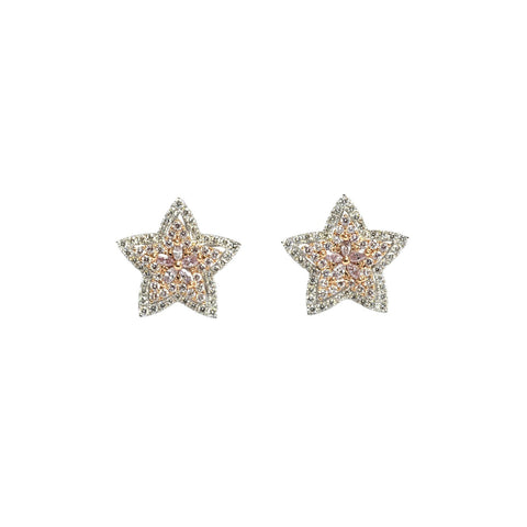 Diamond Star Earring Studs-Diamond Star Earring Studs - DEUJD00349