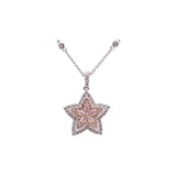 Diamond Star Pendant Necklace-Diamond Star Pendant Necklace - DNUJD00620