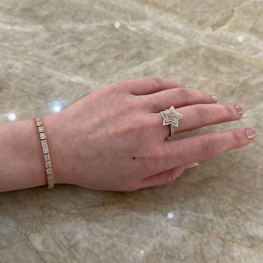 Diamond Star Ring - DRUJD00596