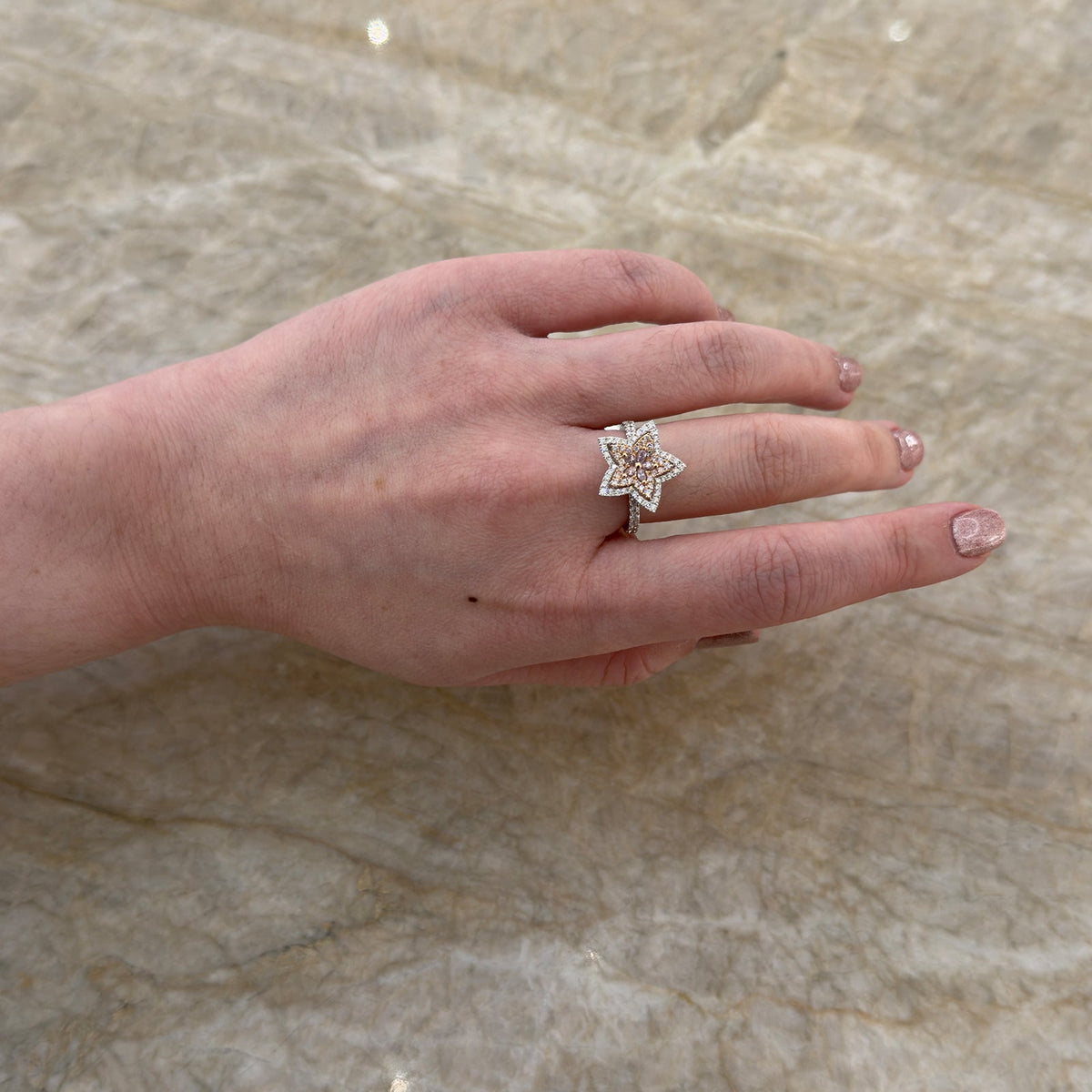 Diamond Star Ring - DRUJD00596