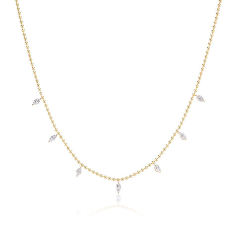 Diamond Station Necklace-Diamond Station Necklace - 62187