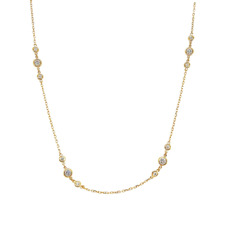 Diamond Station Necklace-Diamond Station Necklace - DNSOL08565