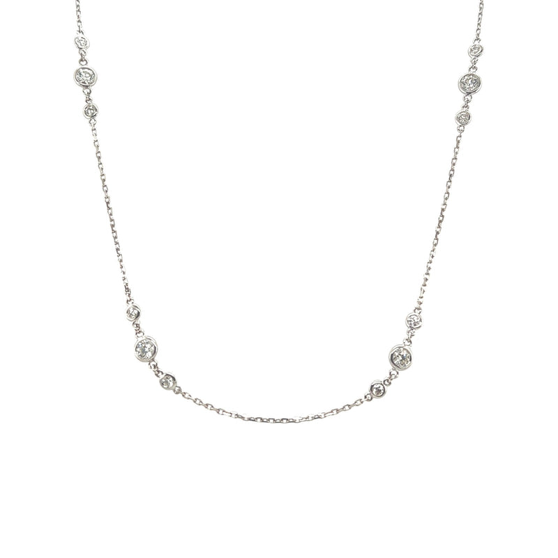 Diamond Station Necklace-Diamond Station Necklace - DNSOL08574