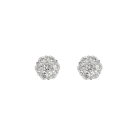 Diamond Stud Earrings-Diamond Stud Earrings - DESOL05461