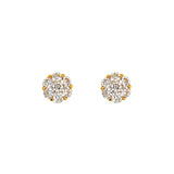 Diamond Stud Earrings-Diamond Stud Earrings - DESOL05470