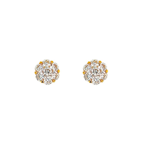 Diamond Stud Earrings-Diamond Stud Earrings - DESOL05470