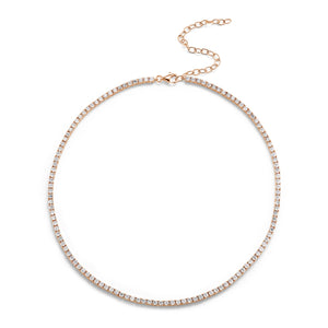 Diamond Tennis Necklace-Diamond Tennis Necklace - DNNKA00745