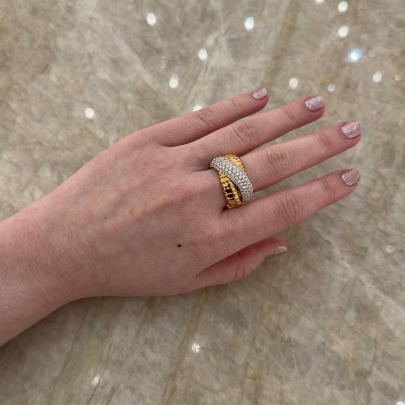 Diamond Twist Ring-Diamond Twist Ring - DRCDG05489