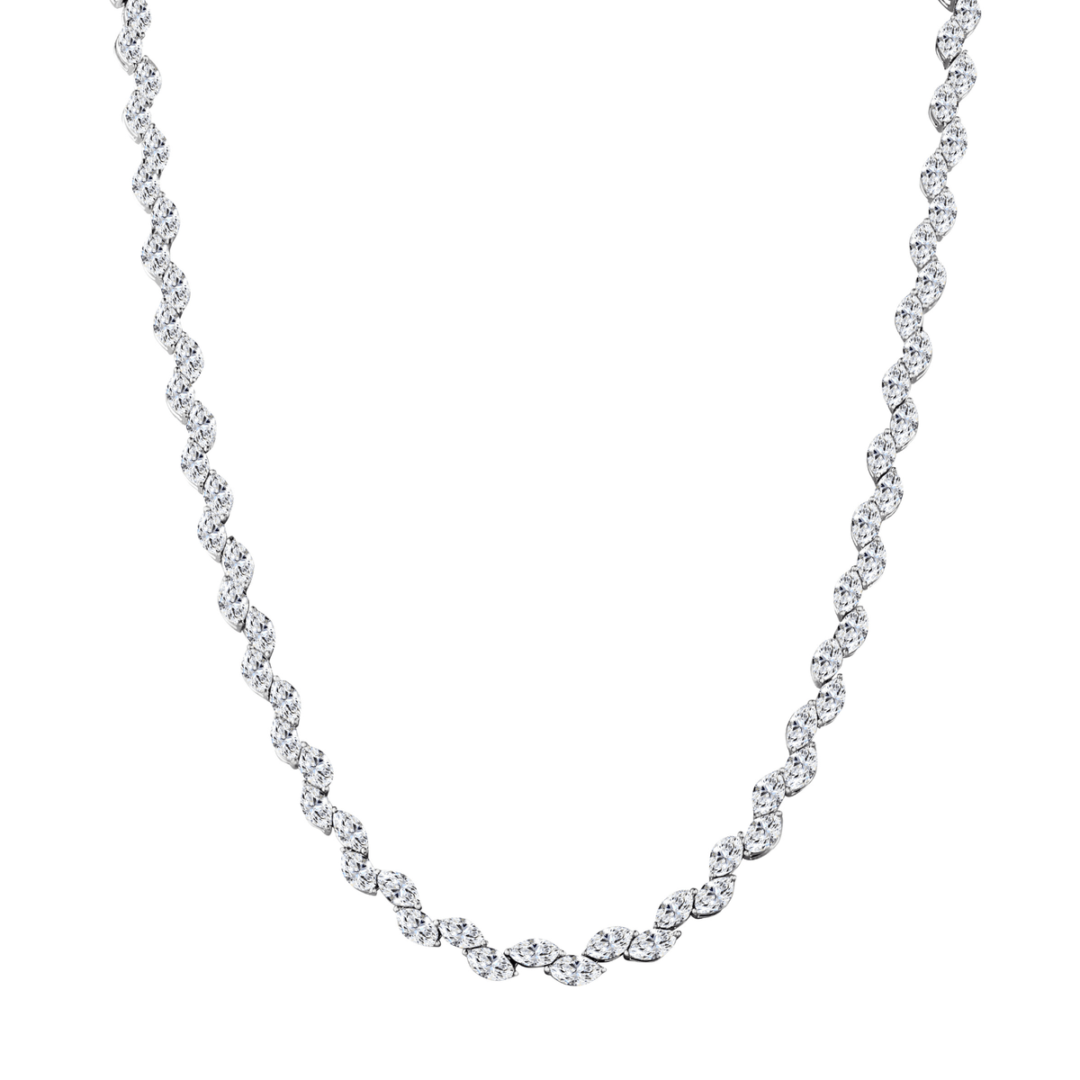 Diamond Wave Necklace DNODE00091