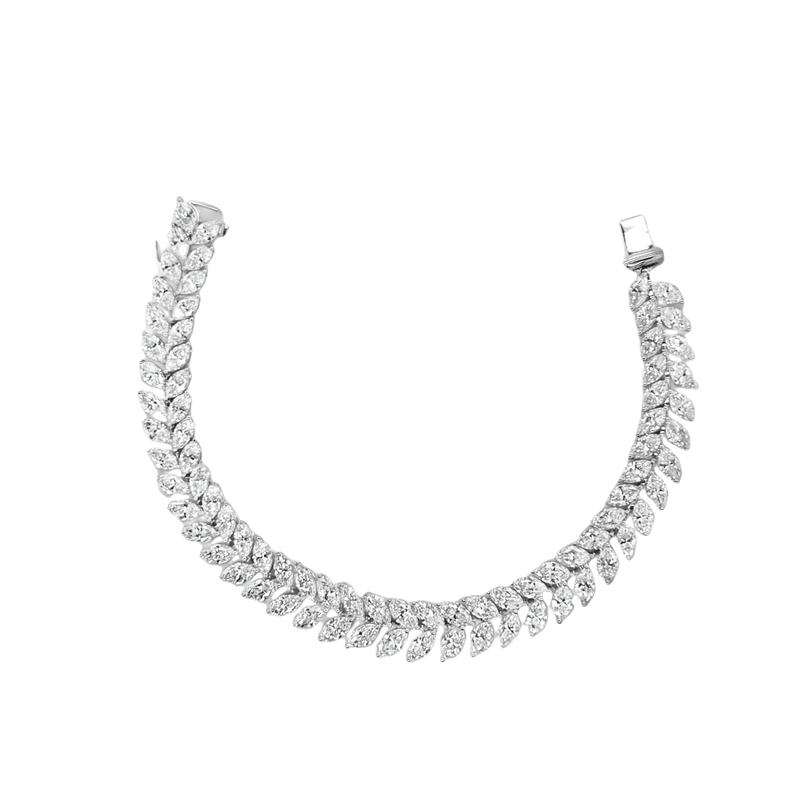 Double Row Marquise Bracelet-Double Row Marquise Bracelet DBODE00037