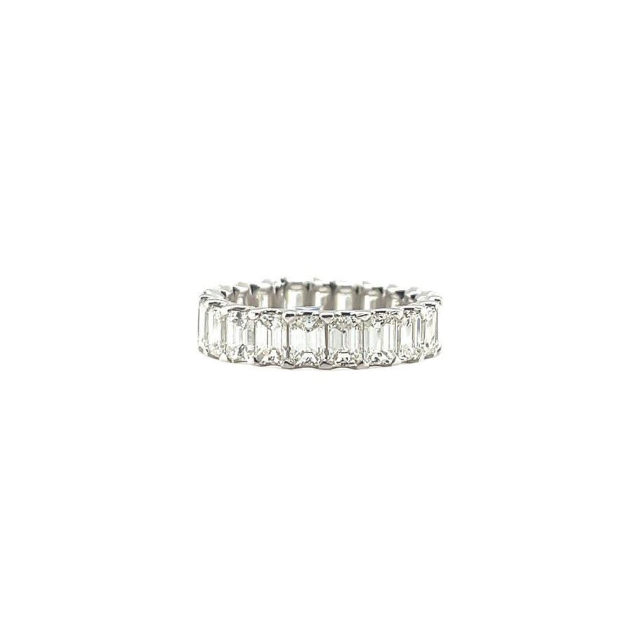Emerald - cut Diamond Eternity Band - DRSOL10769