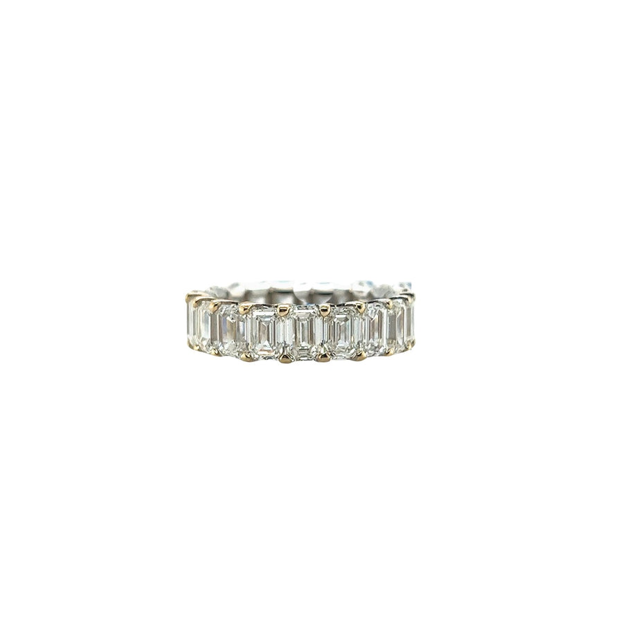Emerald - cut Diamond Eternity Band - DRSOL10777