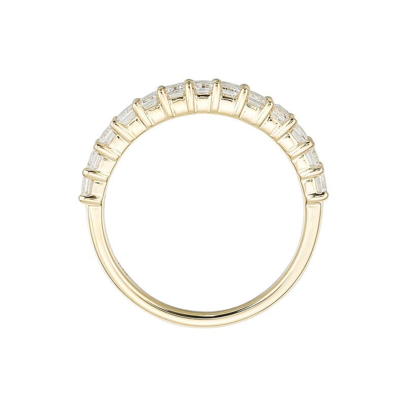 Emerald Cut Diamond Halfway Band-Emerald Cut Diamond Halfway Band - DRNEL00653