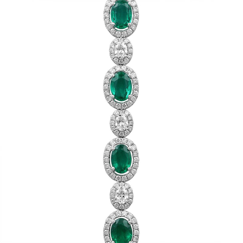 Emerald Diamond Bracelet-Emerald Diamond Bracelet - EBRTJ00055